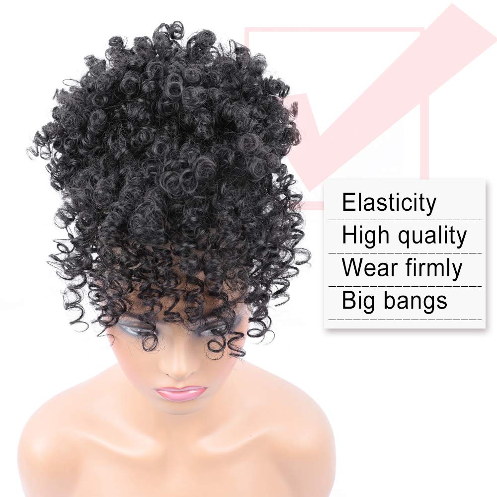 ENTRANCED STYLES close-up of curly synthetic fibers showing natural texture and bounce