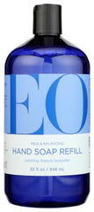 EO bottle front label showing french lavender and refill size benefits