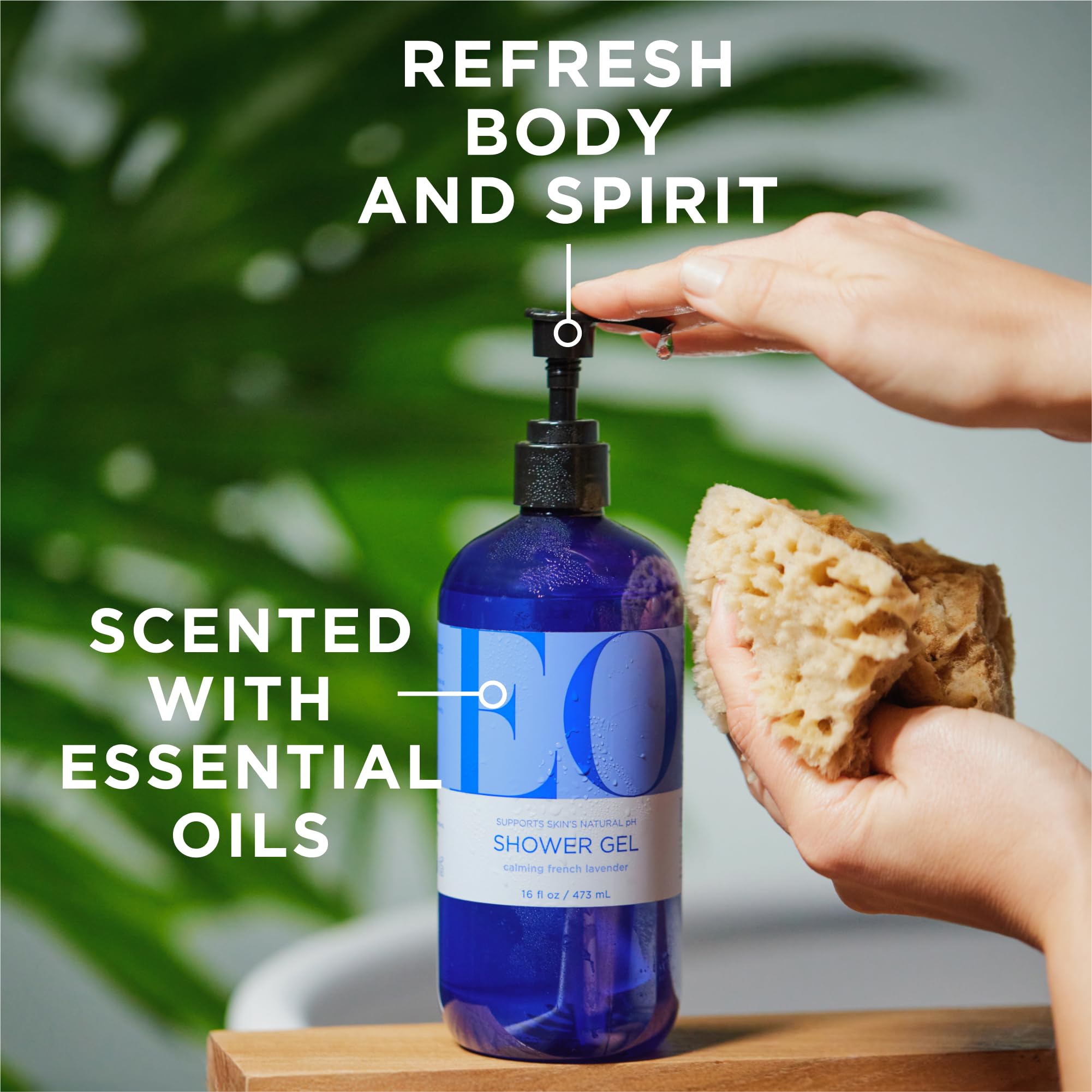 EO French Lavender label close-up highlighting ingredients and scent notes