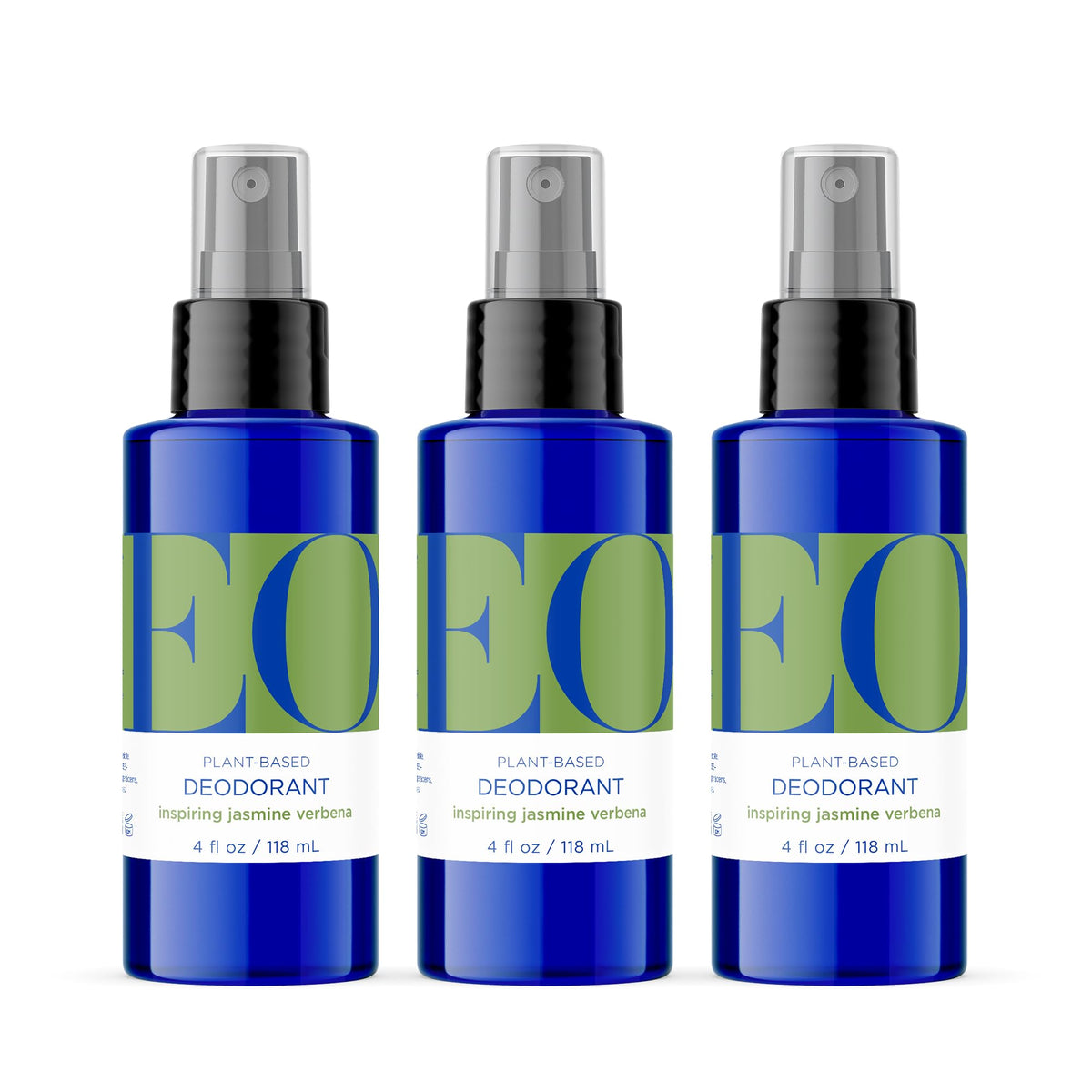 EO jasmine verbena front packaging showing recyclable bottle and scent