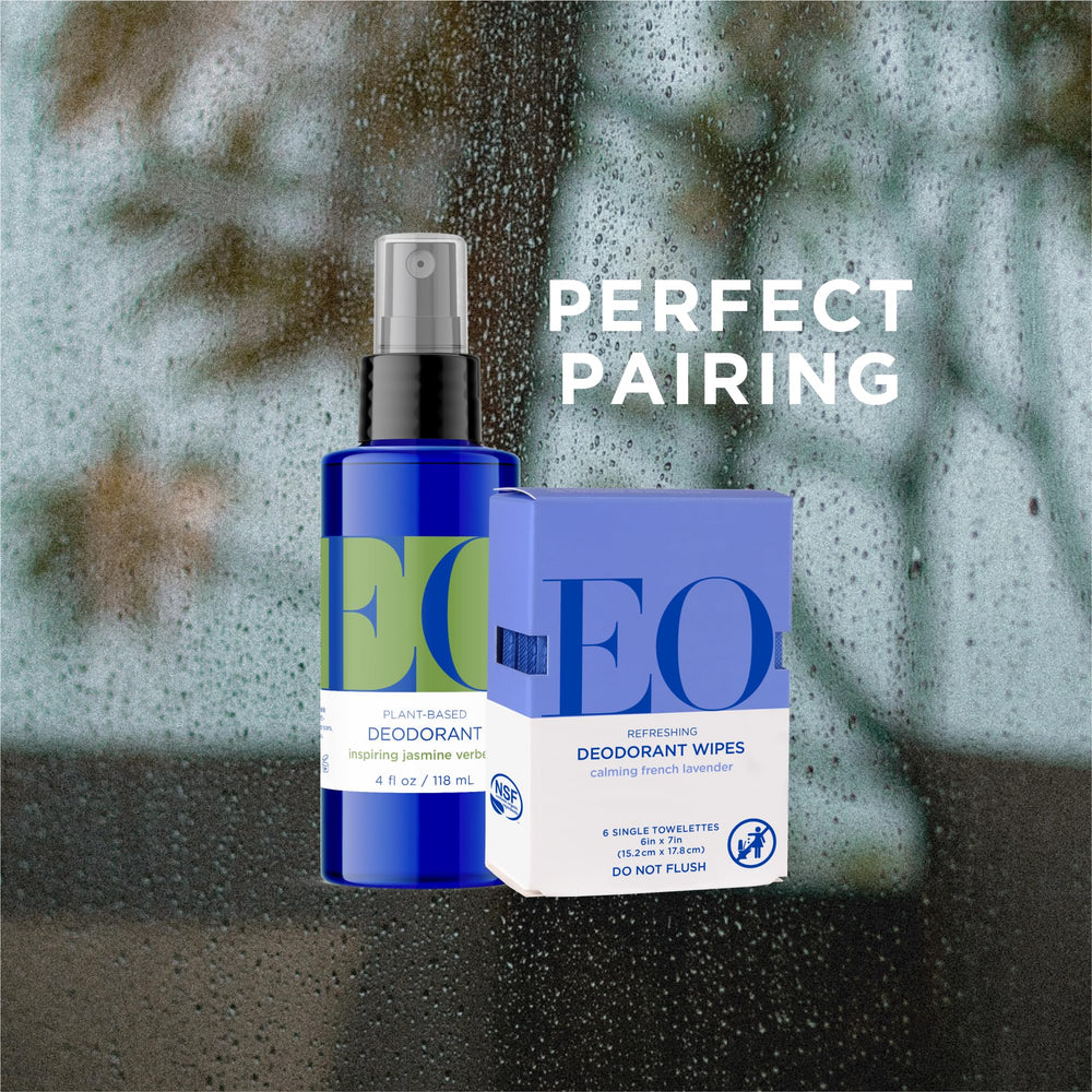 EO product label and certifications highlighting clean-ingredient benefit