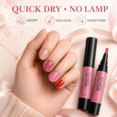 EONFAVE close-up of soft flat applicator tip for precise, curved nail coverage benefit