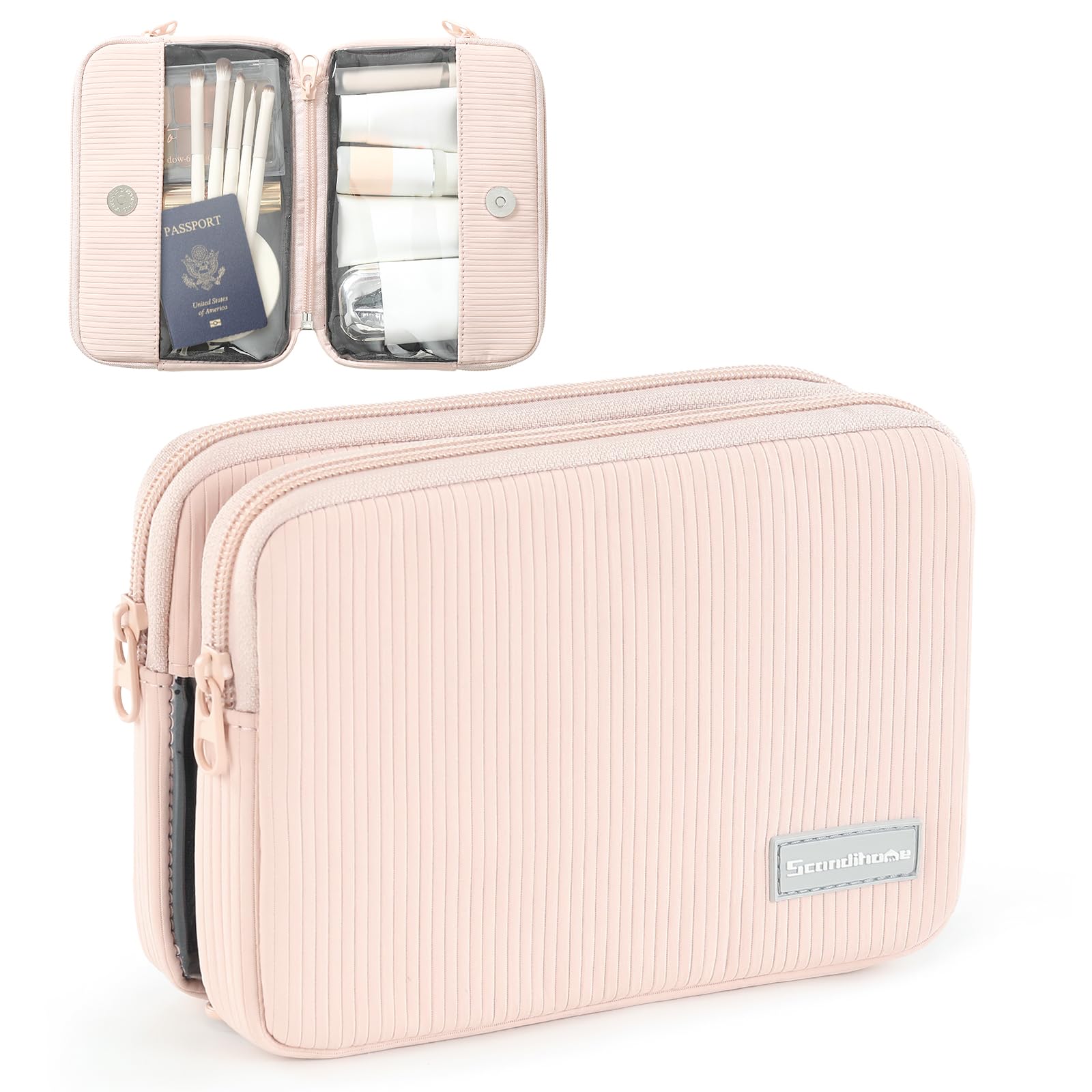 EPEDAL24 front view showing zipper and magnetic closure for organized travel