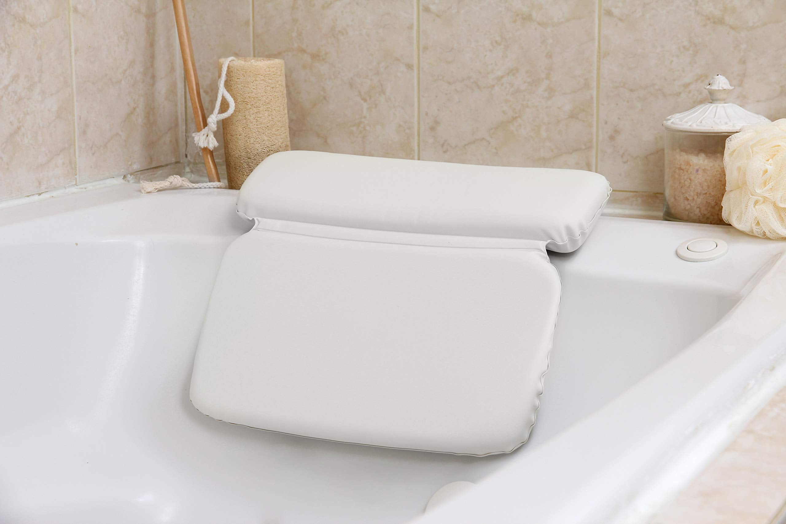 Epica pillow flexible hinge detail adapting to tub rims