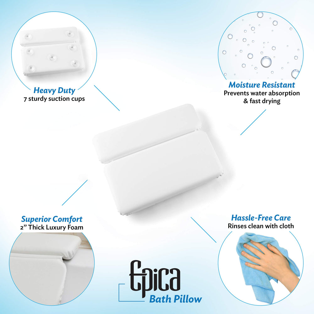 Epica pillow strong suction cups closeup ensuring non‑slip hold