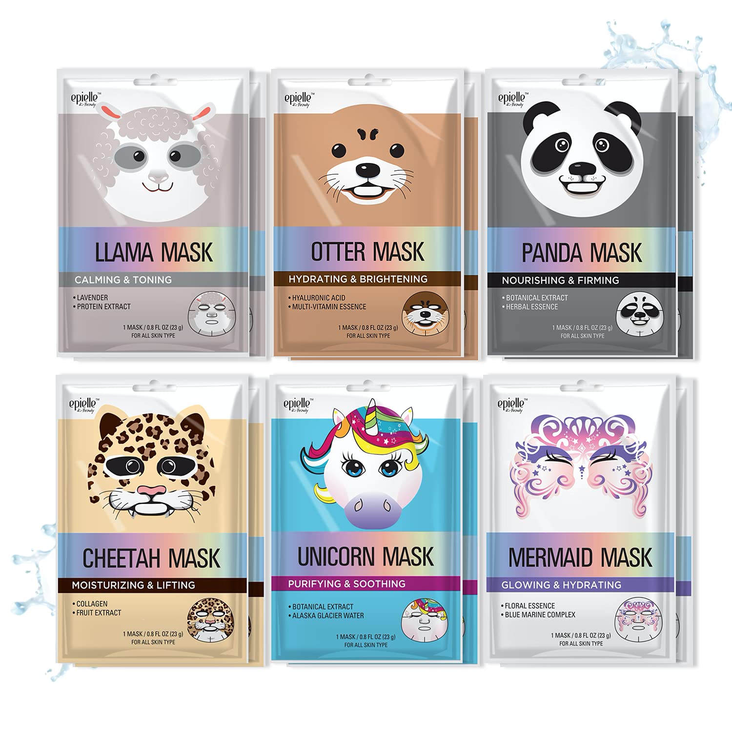 Epielle front packaging showing mystical safari 12-pack and fun variety