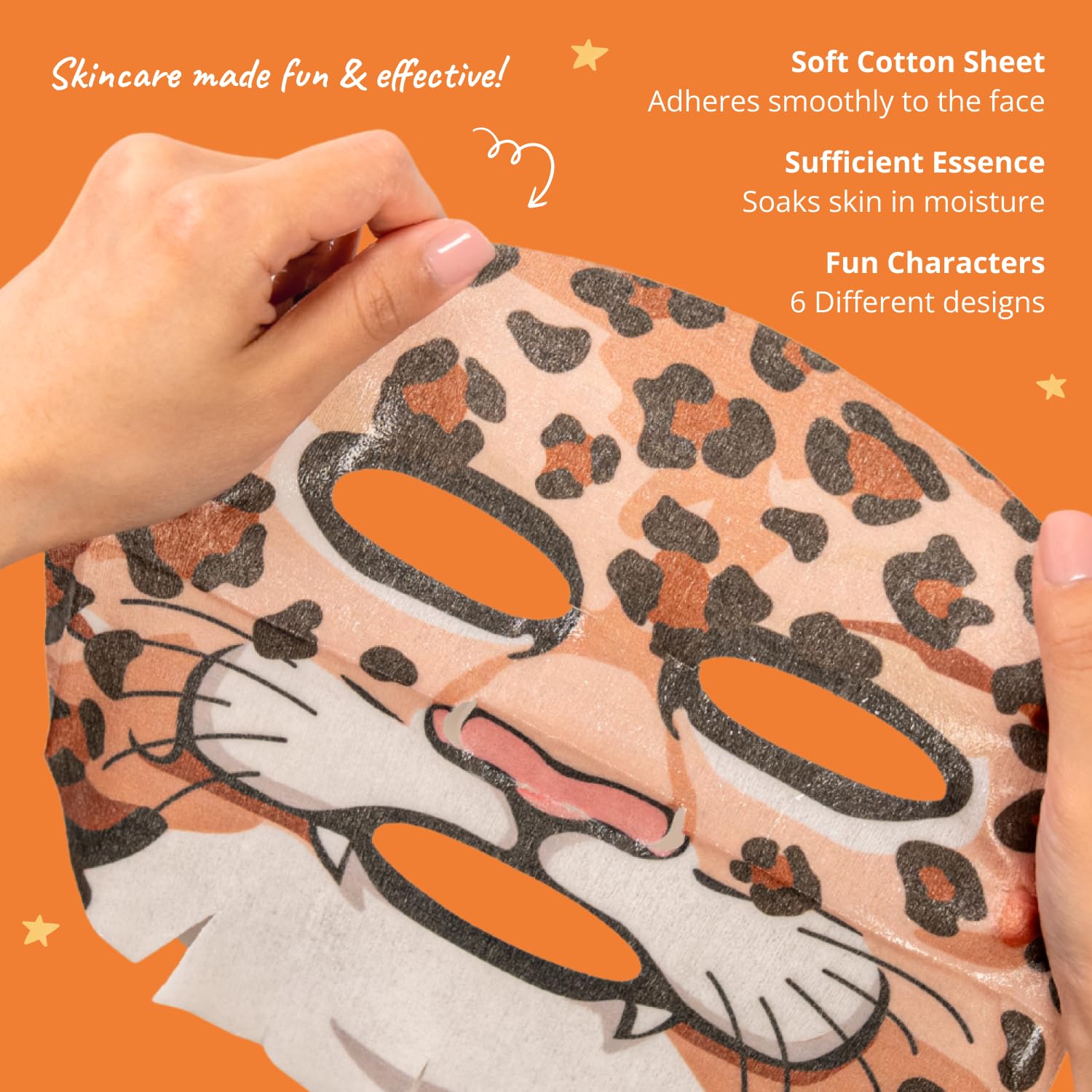 Epielle Rabbit character mask front view delivering soothing moisture benefit