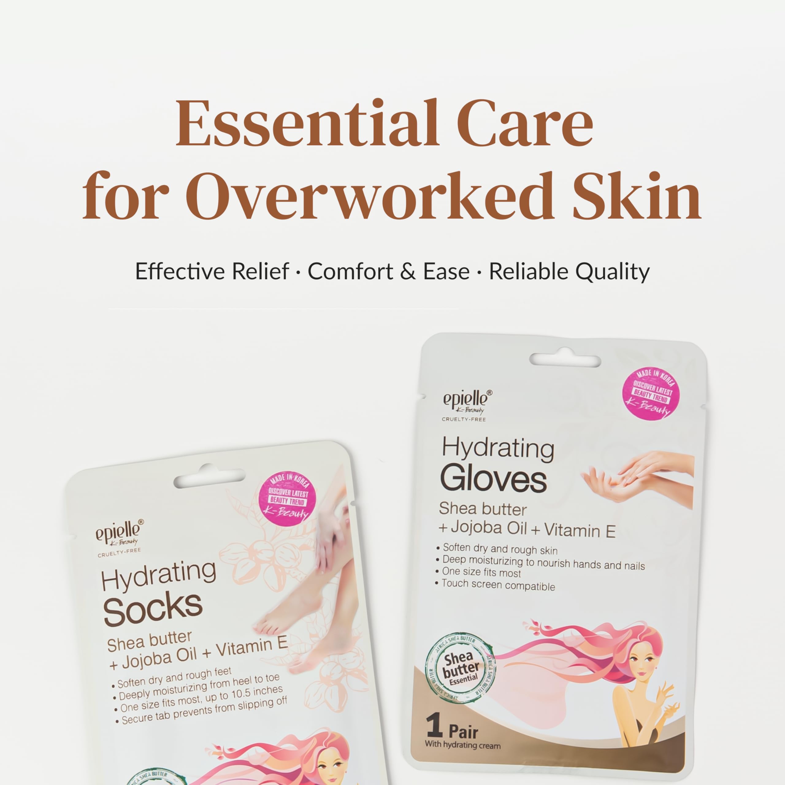 Home spa scene with Epielle masks, showing convenient relaxation benefits