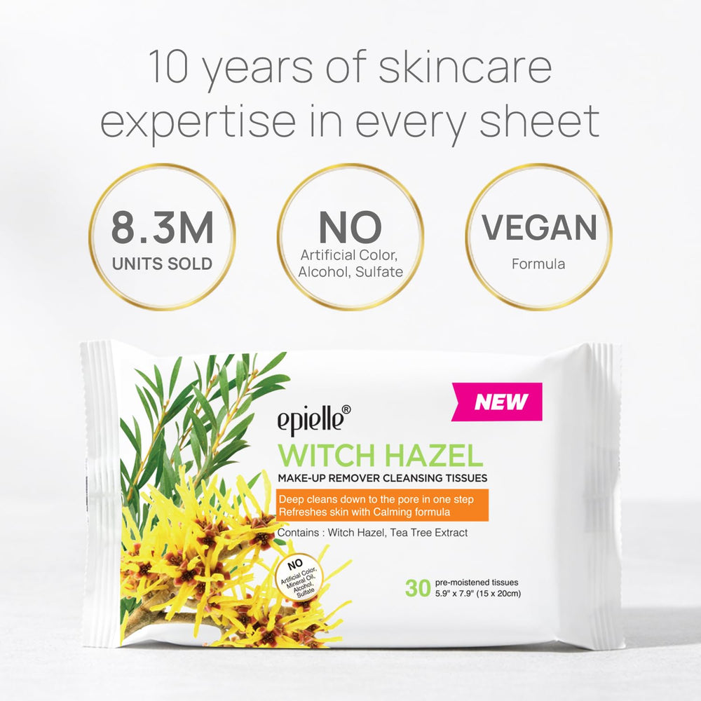 epielle single wipe closeup showing moist cloth and fast cleansing