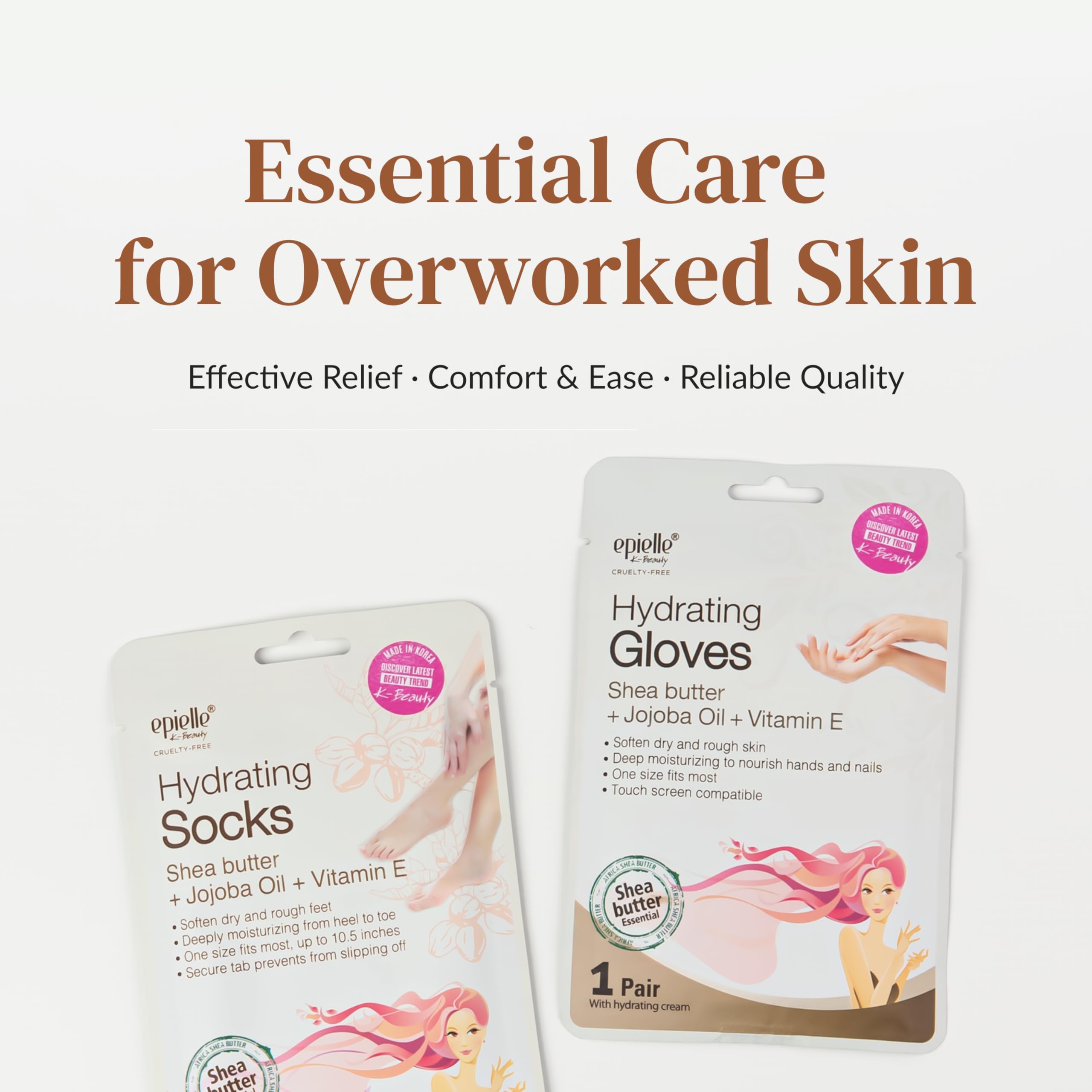 Epielle six individually sealed pairs for multiple treatments