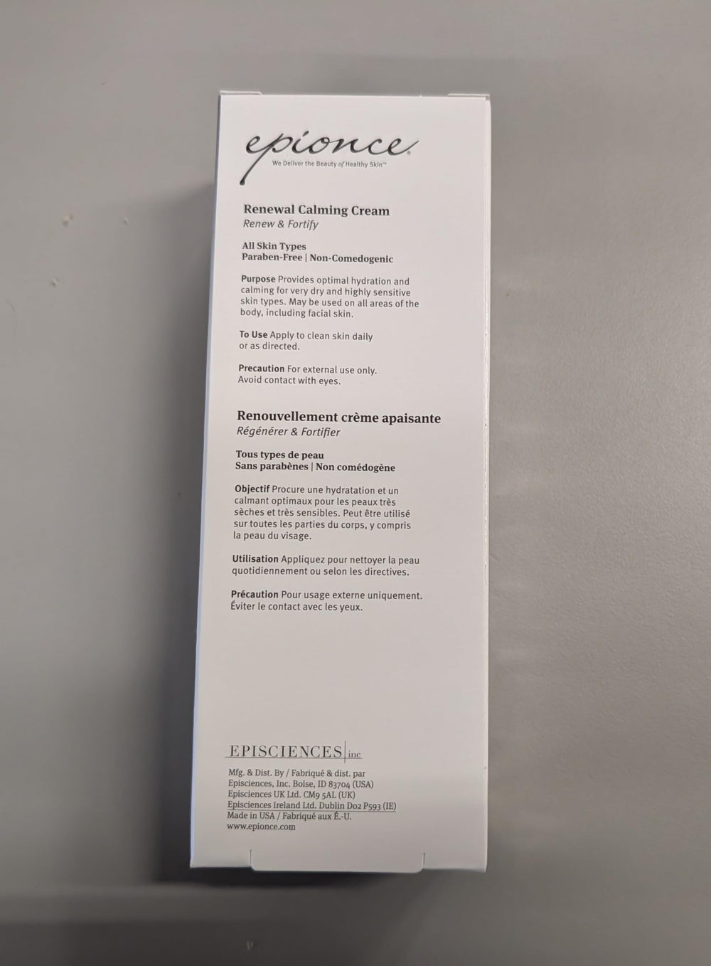 Applying Epionce to elbow showing targeted relief for dry, rough patches