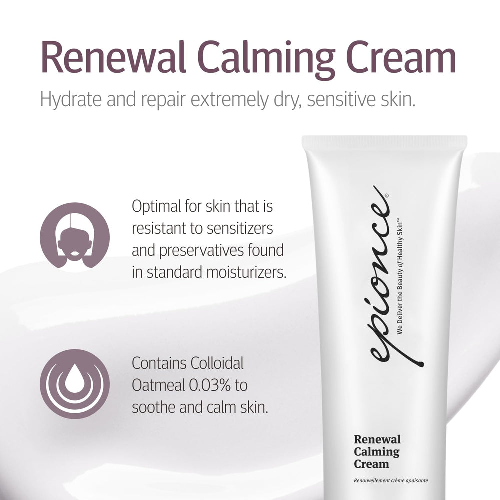 Epionce jar open to reveal creamy texture that provides deep hydration