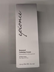 Epionce Renewal Calming Cream being smoothed on face for gentle, non-comedogenic soothing
