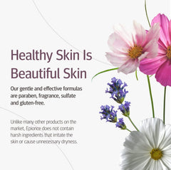 Epionce Renewal Calming Cream applied from jar to hand demonstrating easy absorption