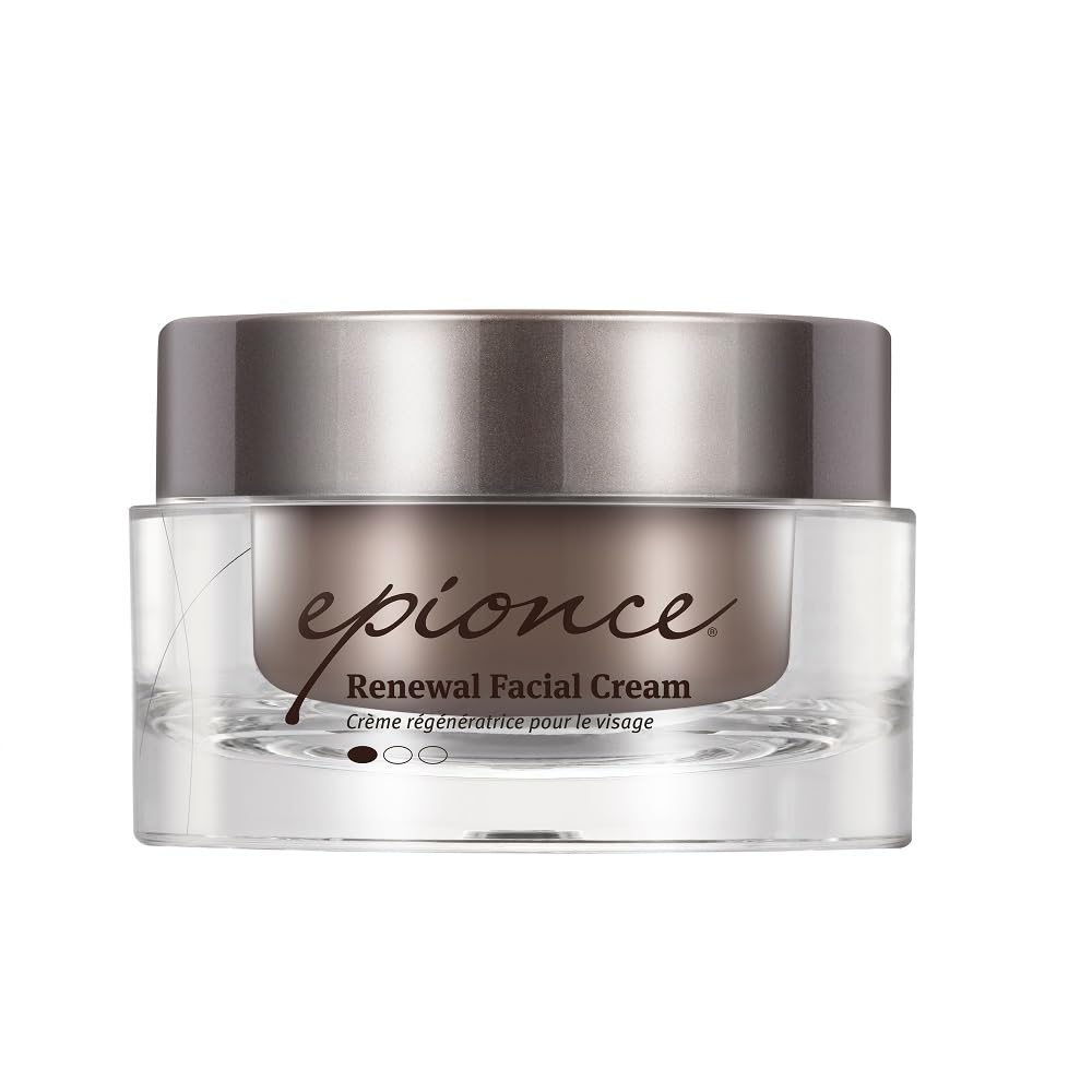 Epionce front packaging of Renewal Facial Cream showing brand and rich moisturizer benefit