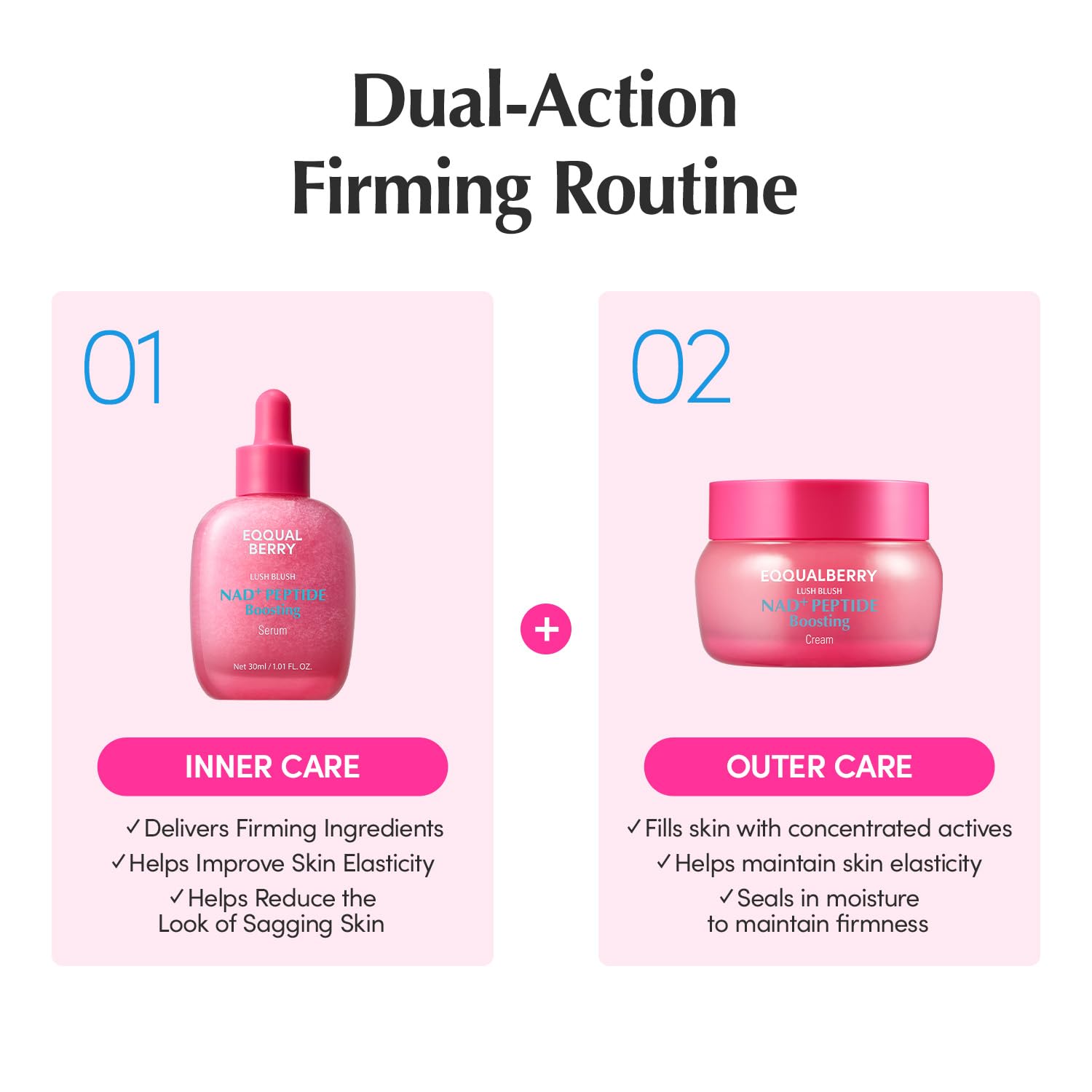 EQQUALBERRY pink cream open jar highlighting smooth hydrating texture
