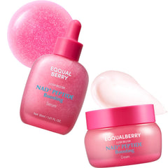 EQQUALBERRY duo front packaging showing product set and benefits