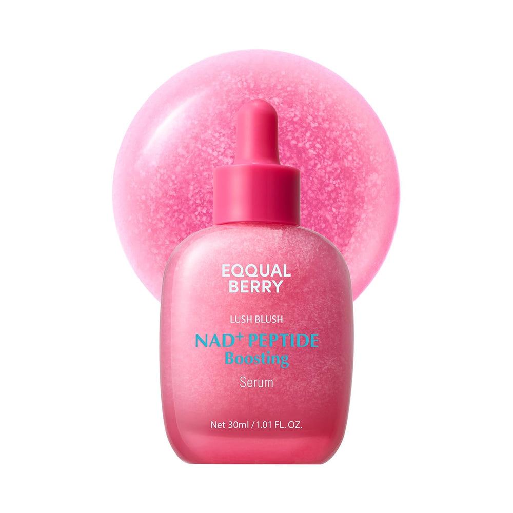 EQQUALBERRY front packaging showcasing 30ml bottle for travel-friendly routine