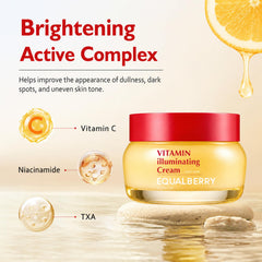 EQUALBERRY texture close-up revealing smooth cream consistency for fast absorption and glow