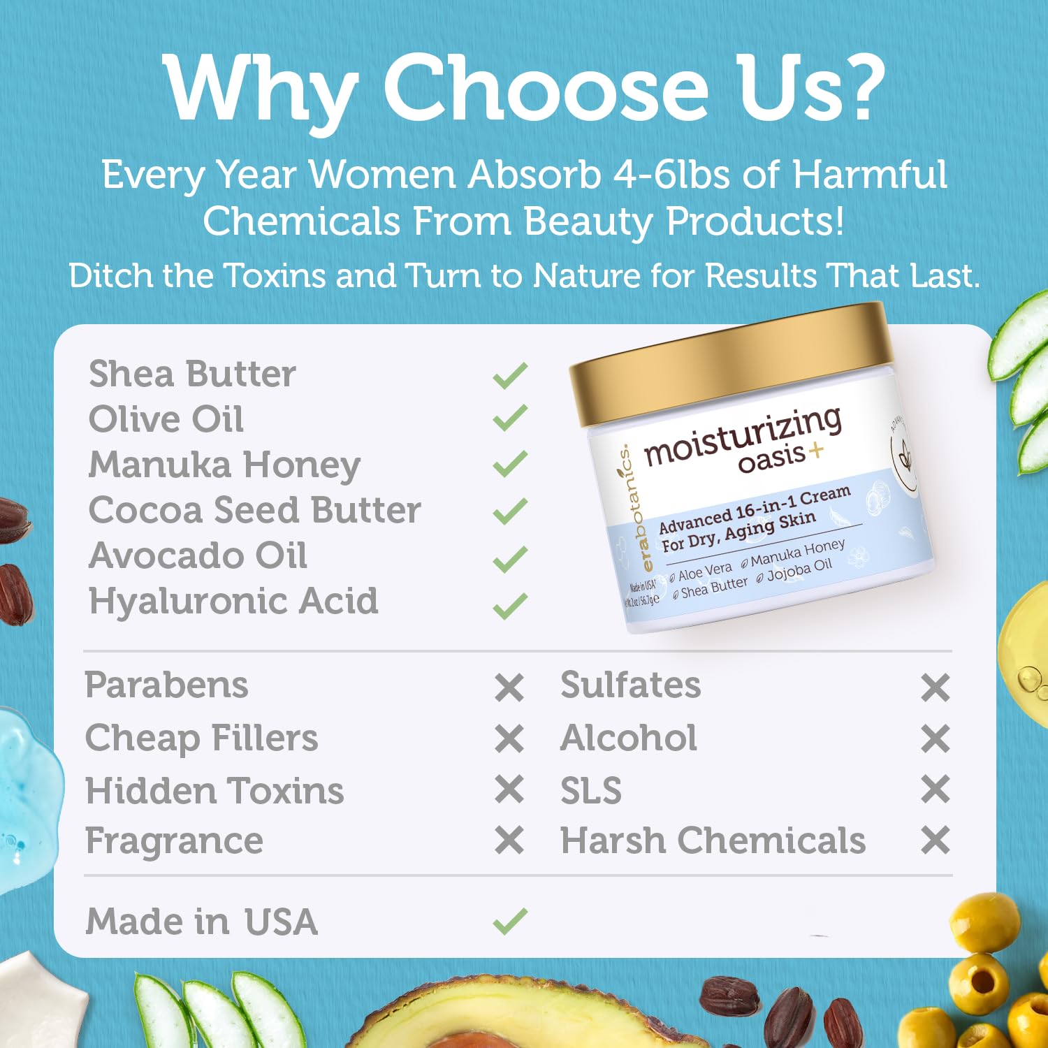 Era Organics cream on hand demonstrating quick absorption benefit