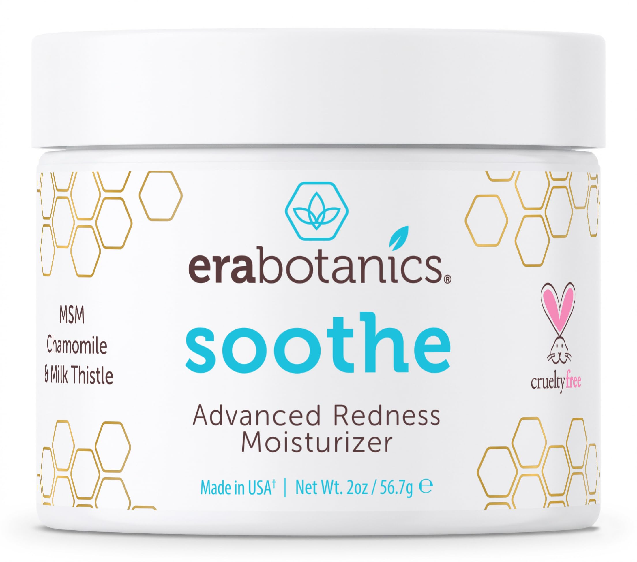 Era Organics jar front view showing calming cream and brand clarity