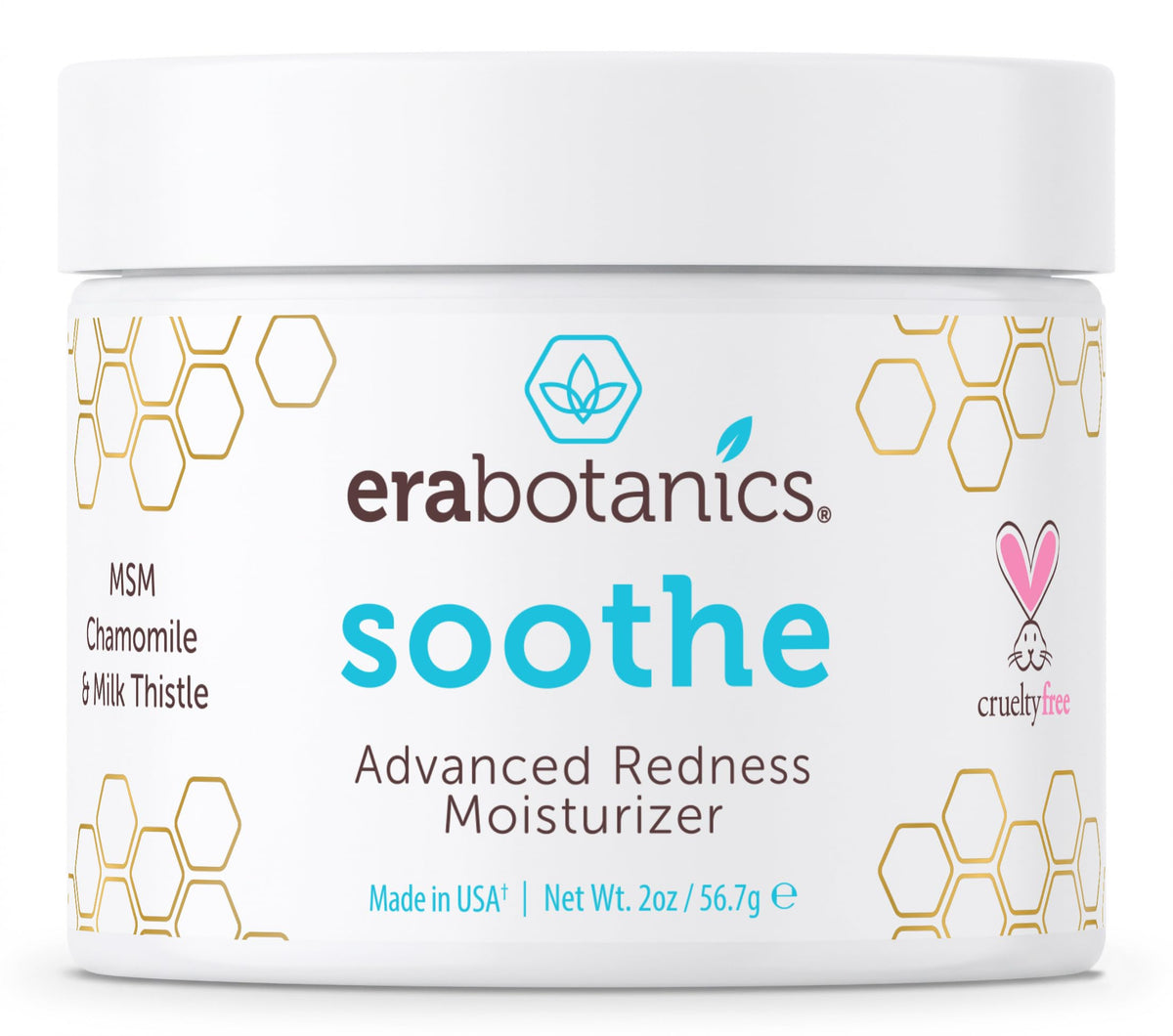 Era Organics jar front view showing calming cream and brand clarity