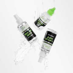 Ericka J Hold Me Down adhesive bottle detail demonstrating waterproof strong hold