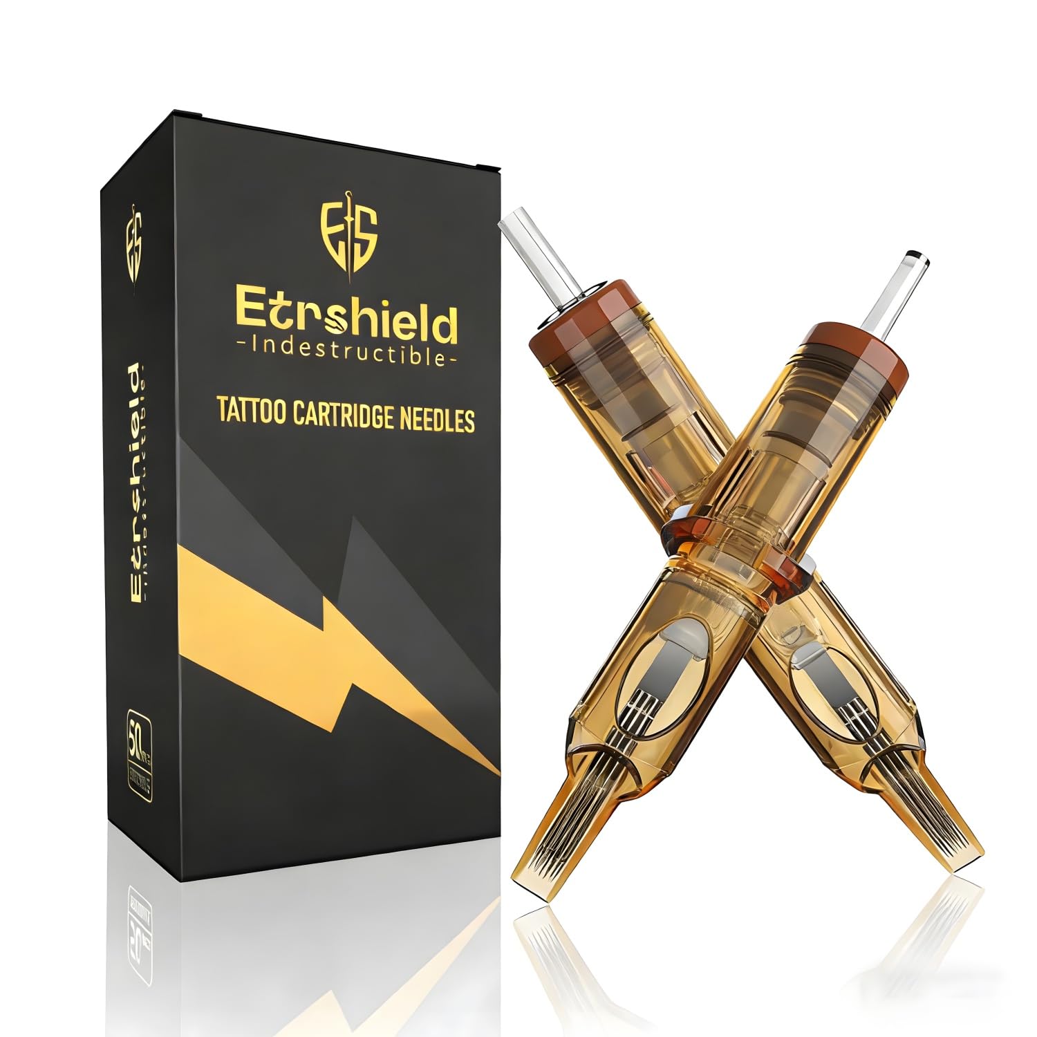 ES ETRSHIELD front packaging showing 50pcs assortment and professional benefit