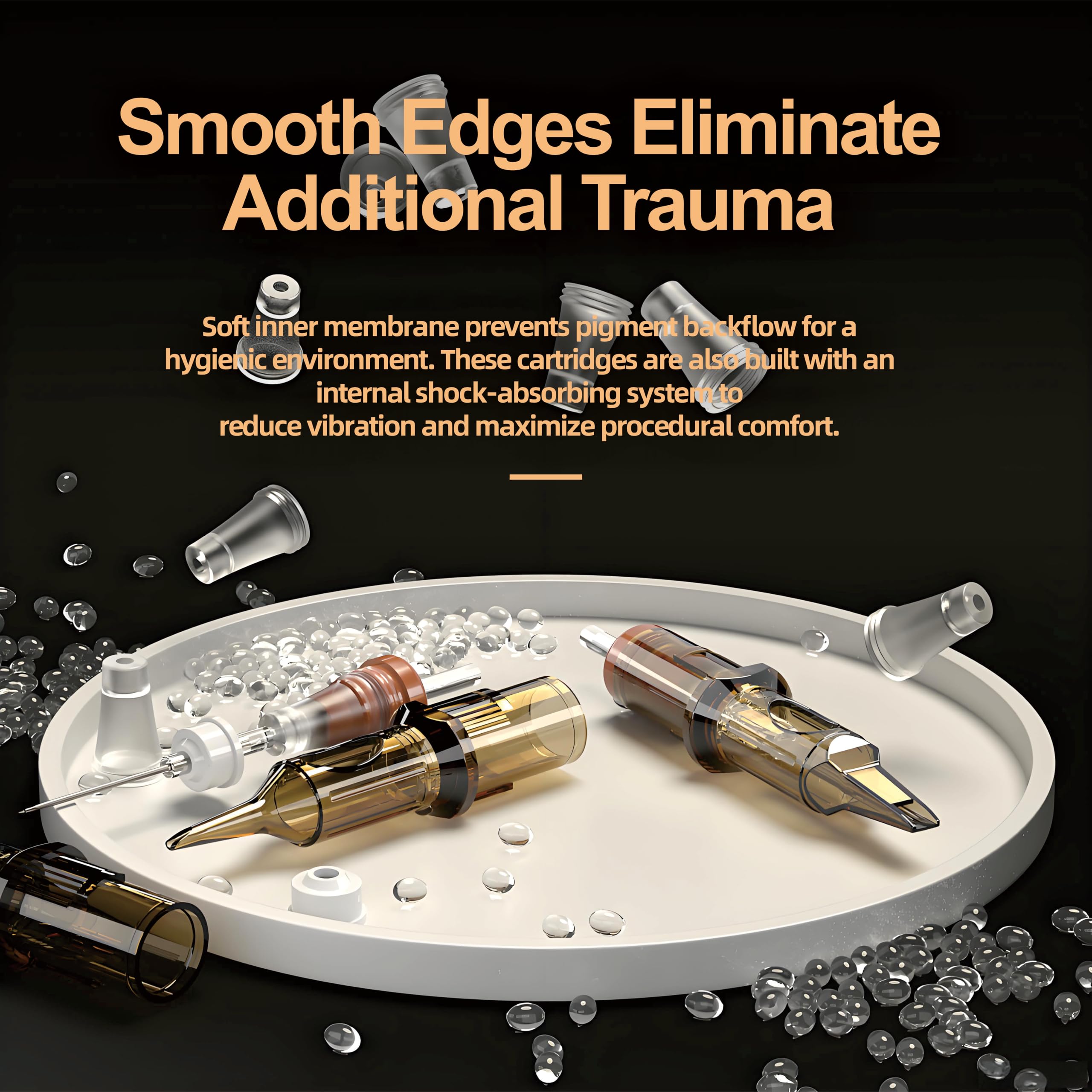ES ETRSHIELD cartridges arranged in studio setting showing readiness for sessions