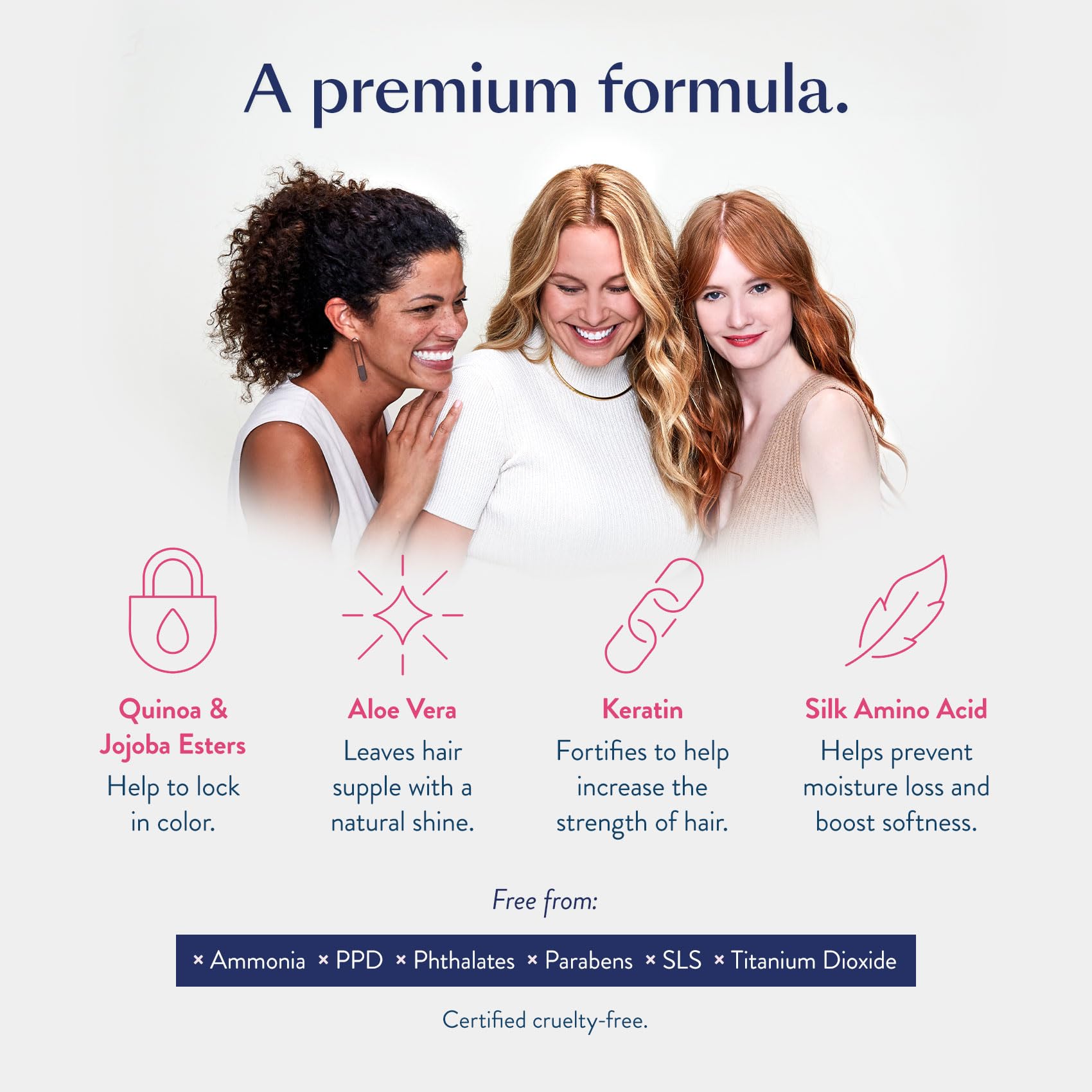 eSalon application in use on medium-length hair illustrating easy home coloring steps