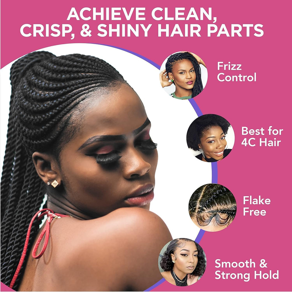 Esha Slick N Slay label close-up displaying product information and benefits