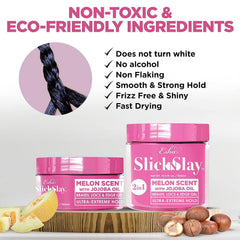 Esha Slick N Slay open jar showing creamy gel for easy application