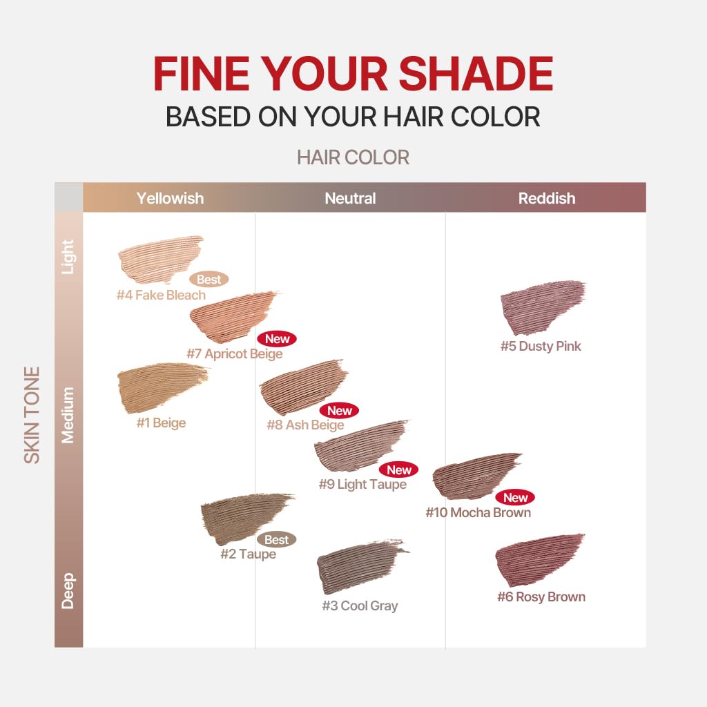 Espoir application demo on model showing even hair-by-hair tinting and natural finish