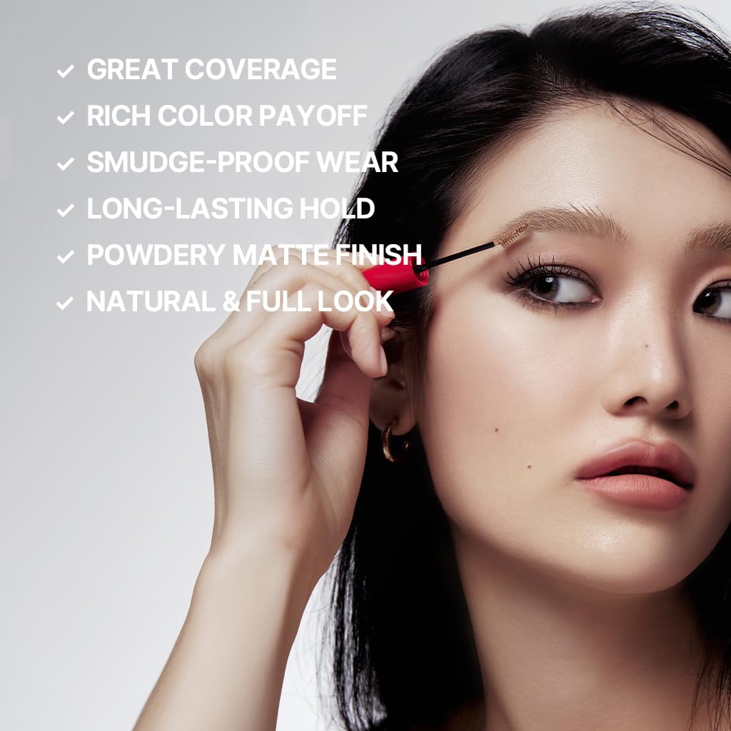 Espoir before and after brows showing natural tinting and subtle definition benefit