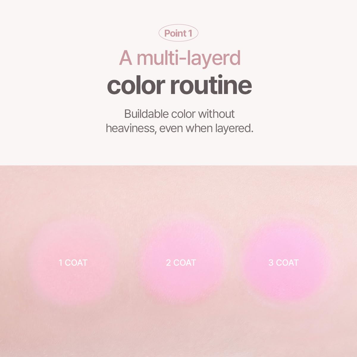 Espoir texture close-up highlighting refined powder blur for smoother skin look