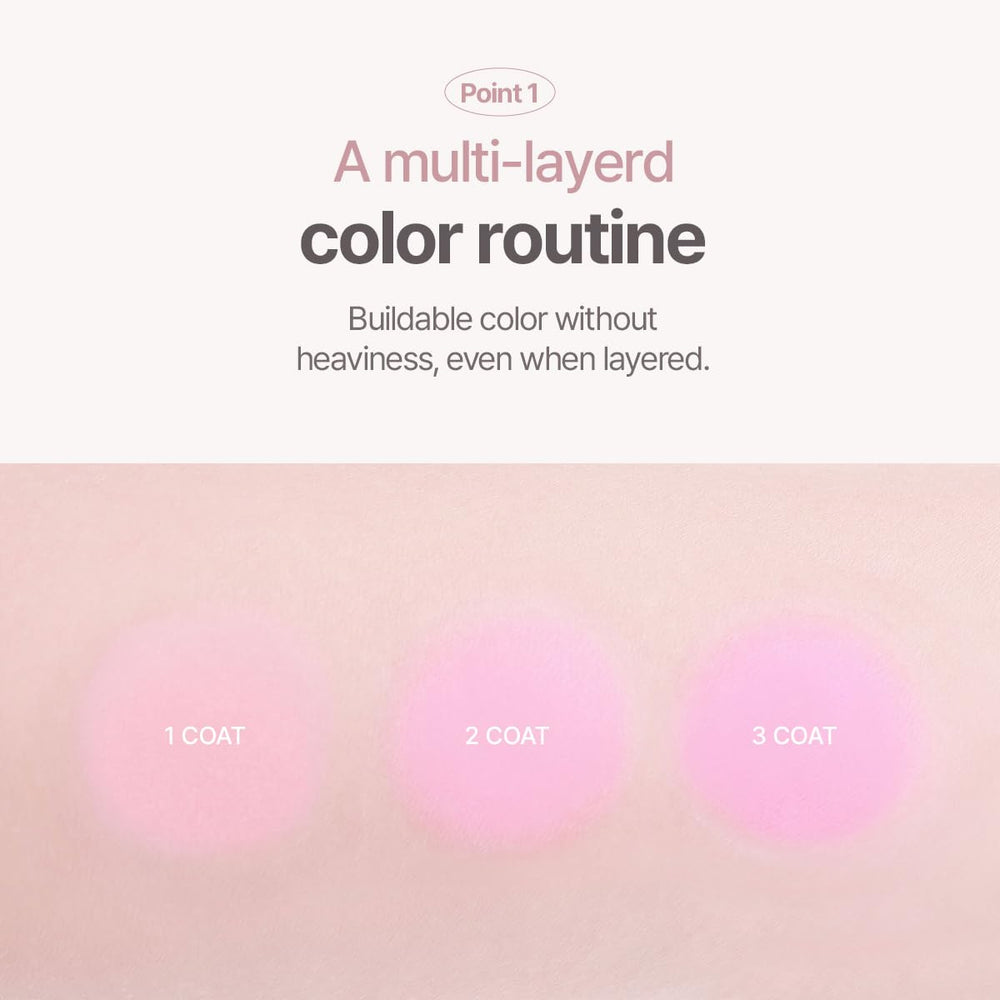 Espoir texture close-up highlighting refined powder blur for smoother skin look