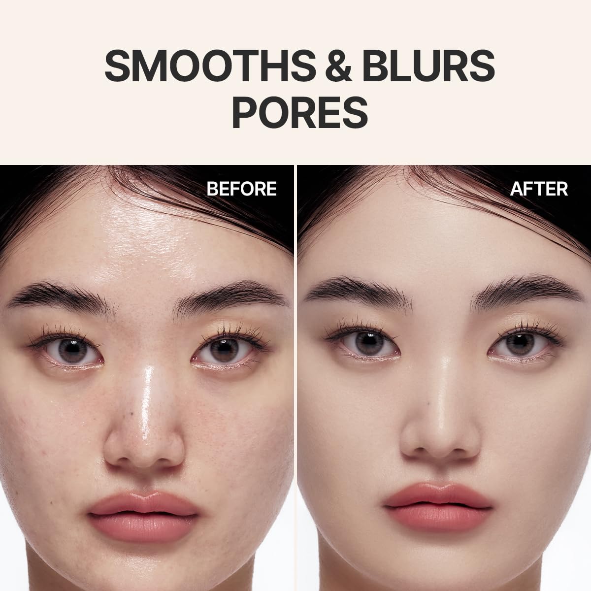 Espoir touch-up in cafe lifestyle showing quick on-the-go benefit