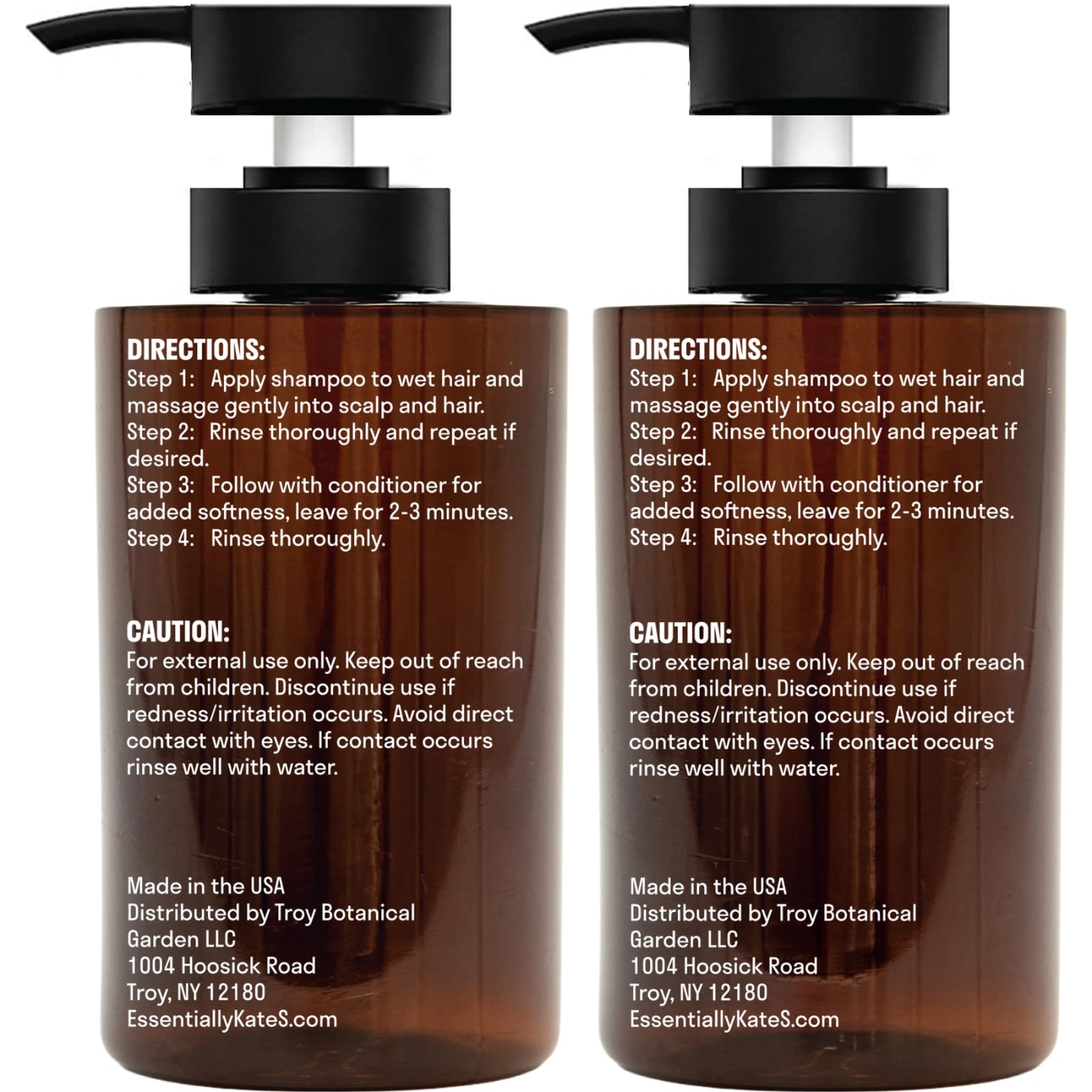 Essentially KateS shampoo and conditioner in shower scene delivering refreshing aromatherapy