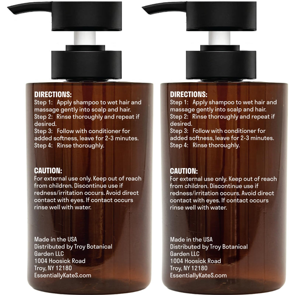 Essentially KateS shampoo and conditioner in shower scene delivering refreshing aromatherapy