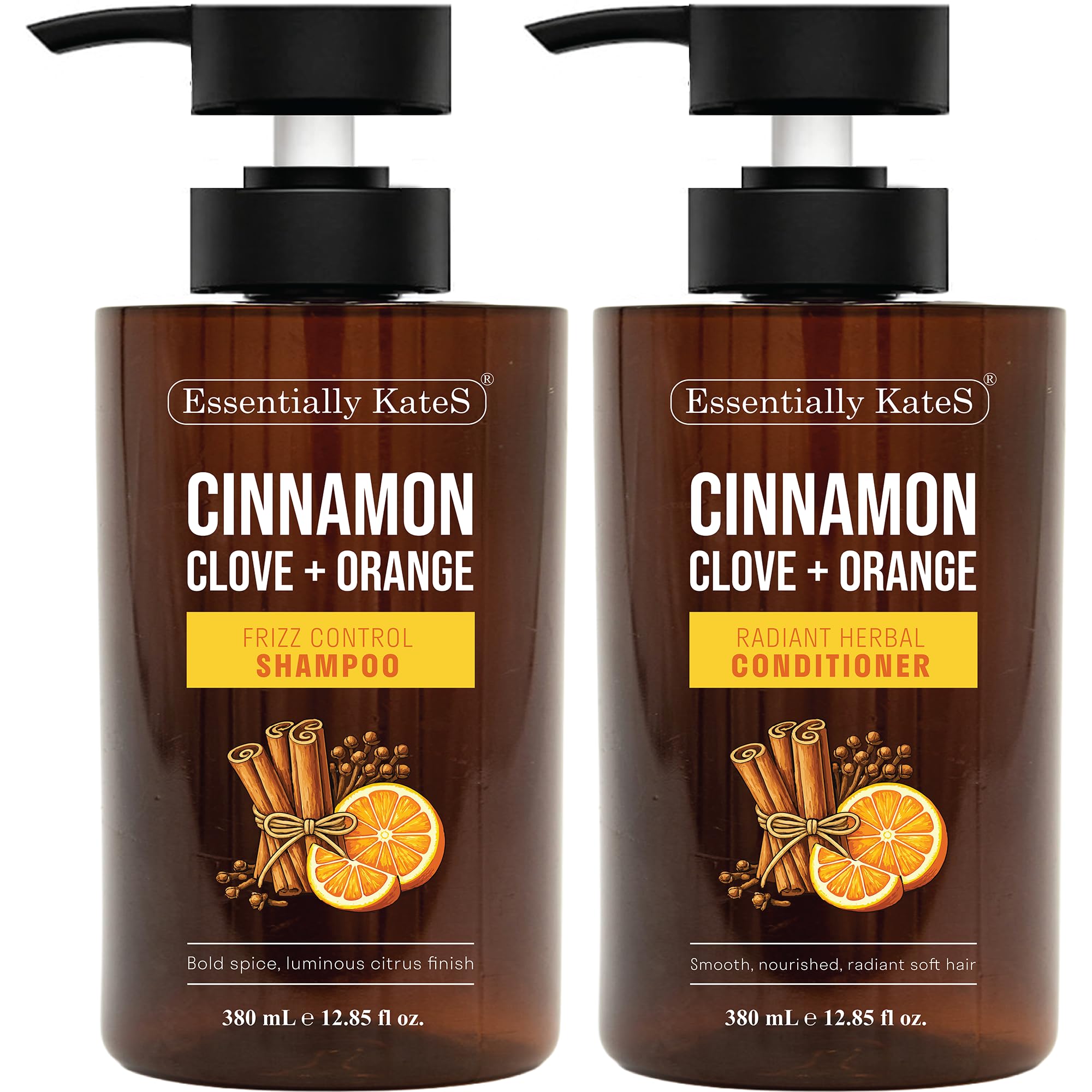 Essentially KateS front packaging showing both bottles and clear product identity