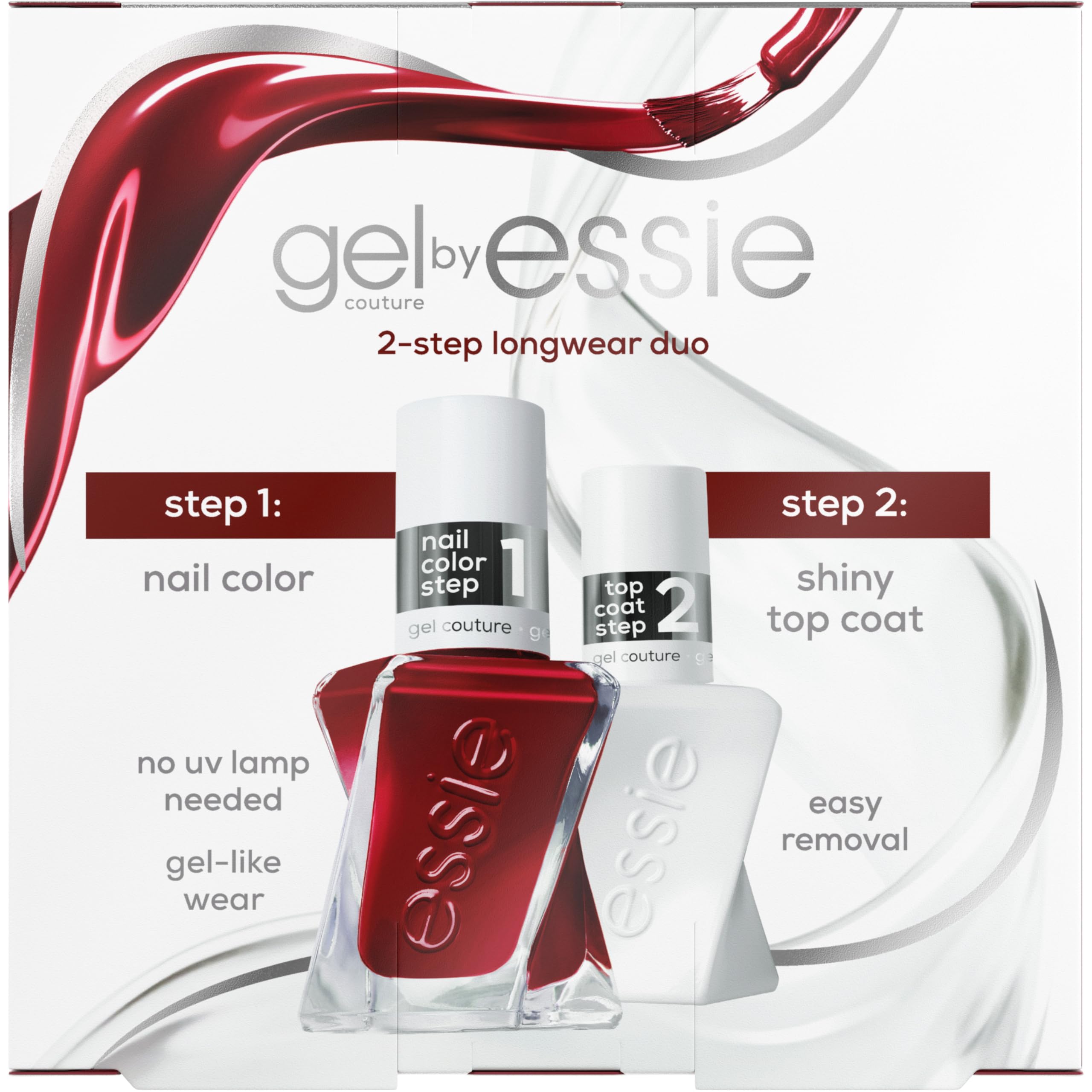 essie polished fingernails lifestyle image showing long-lasting red shine benefit