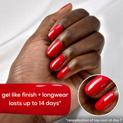 essie two bottles side by side highlighting longwear protection