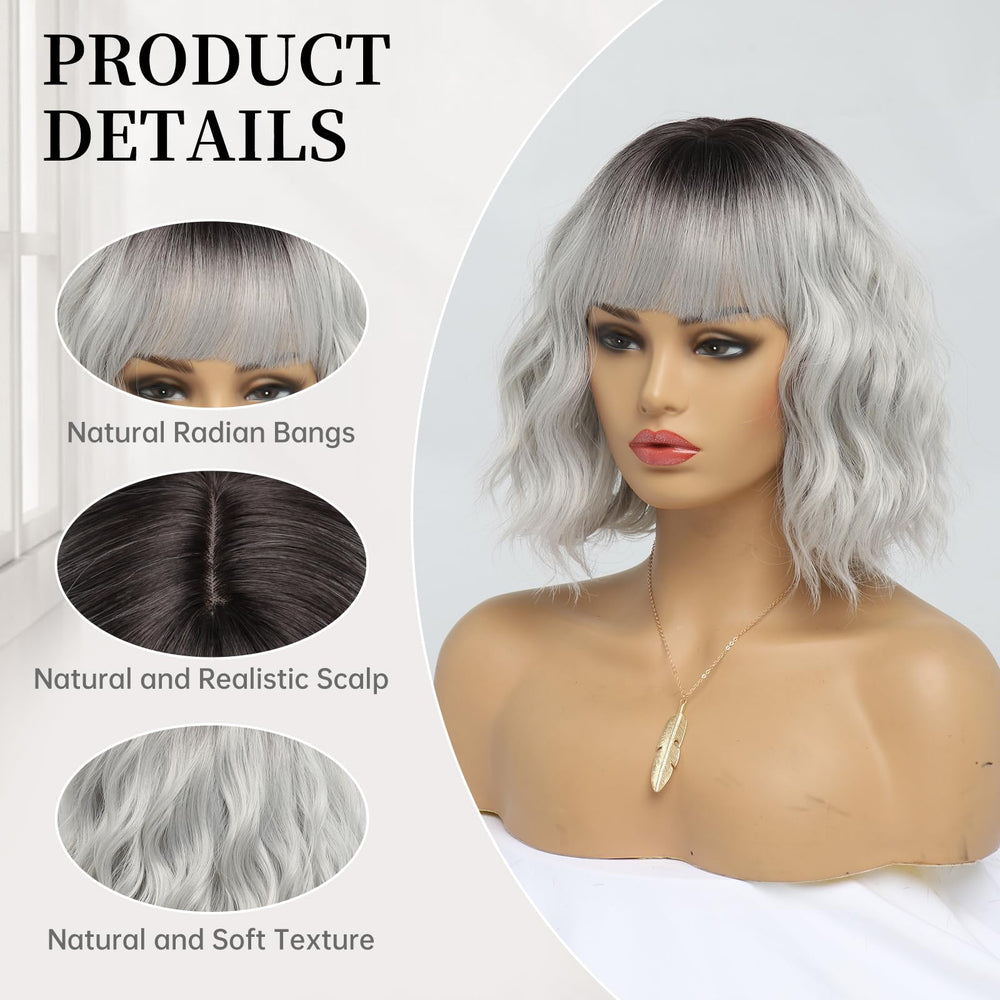 EssionTech side profile showing bangs and layered cut for face-framing benefit