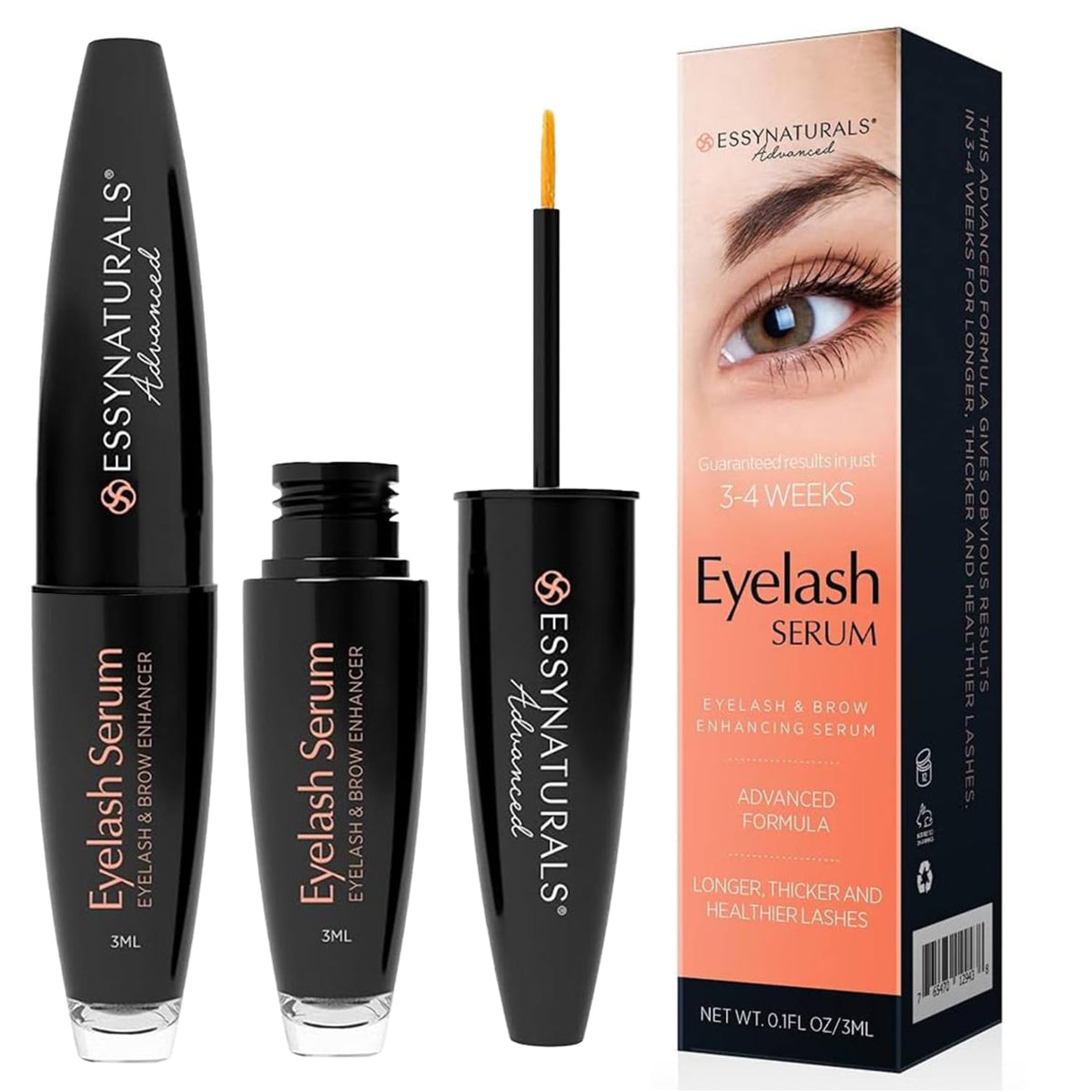 Essynaturals Advanced front packaging showing sleek bottle and benefits
