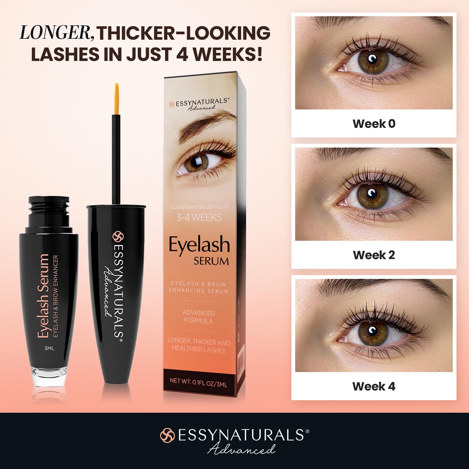 Essynaturals Advanced applicator tip close-up for precise, mess-free application