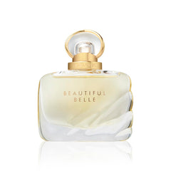 Estée Lauder beautiful belle front bottle showing elegant glass and label, inspires romance