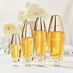 Estée Lauder bottle being sprayed to show application and mist benefit
