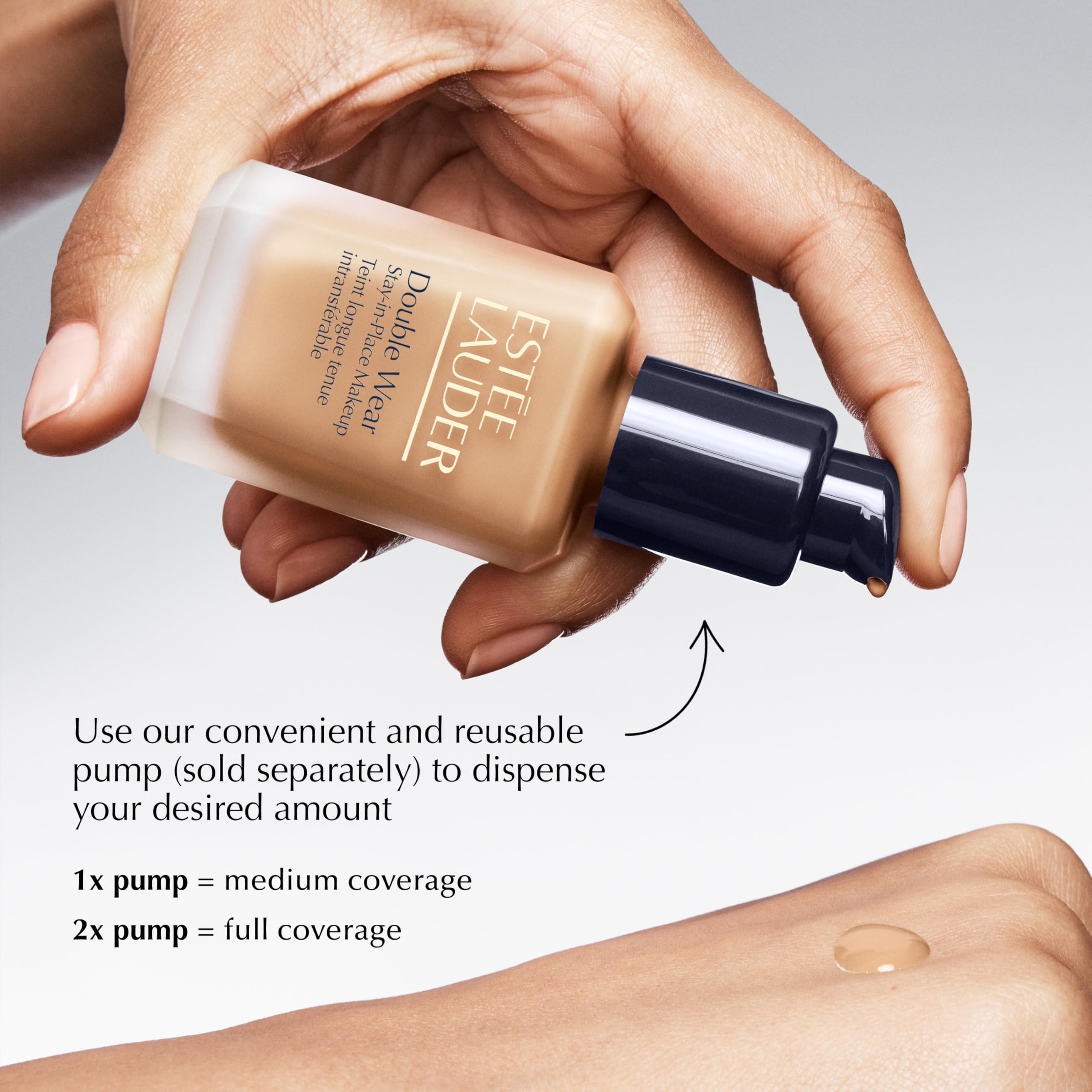 Estée Lauder before and after showing evened tone and pore-blurring benefit