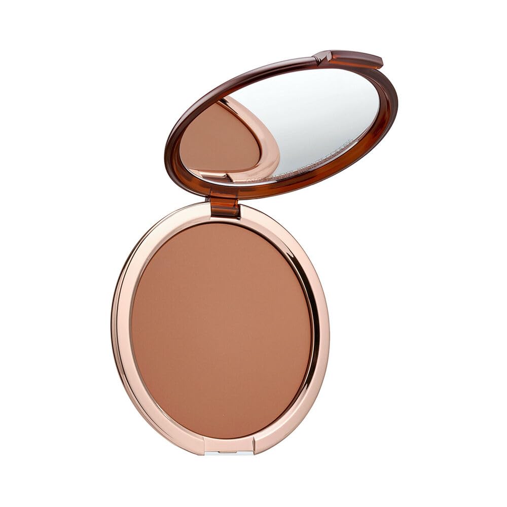 Estée Lauder Bronze Goddess compact front view showing sleek packaging and matte bronzer benefit