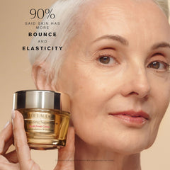 Estée Lauder close-up of cream texture, shows silky absorption and nourishing feel